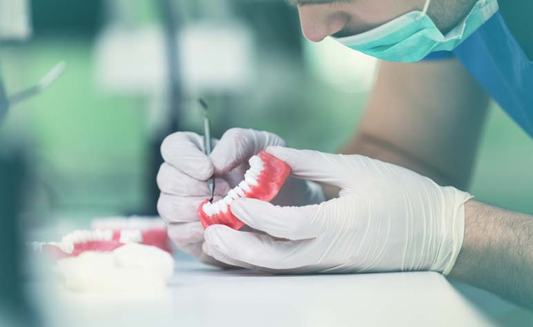 Dentures Being Created